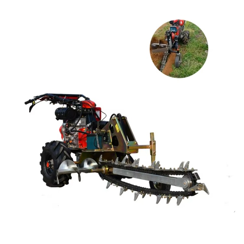 Trencher Machine Small - Различные типы цепных траншеекопателей: мини-траншеекопатель с
