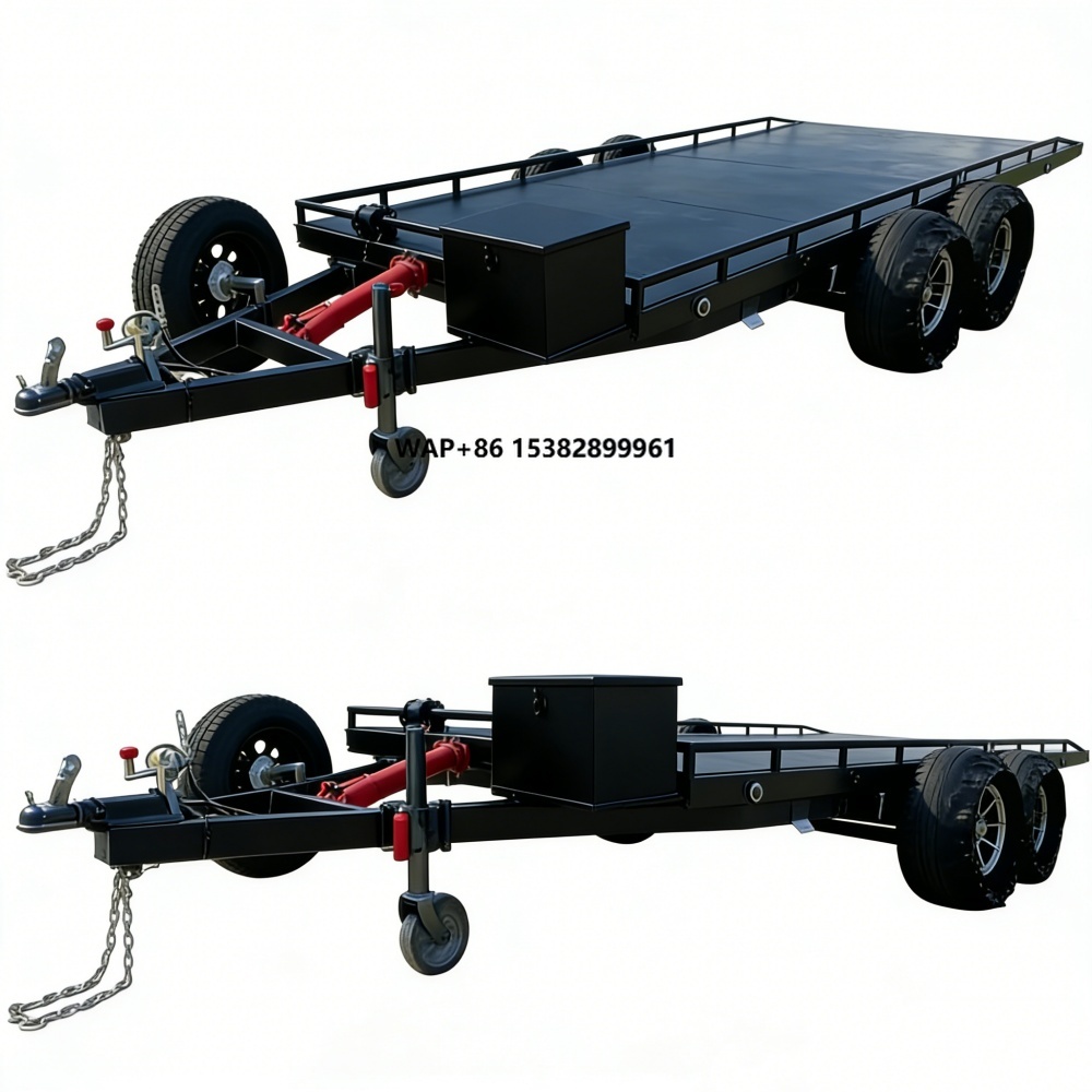 Heavy Equipment Hauler - Тяжелый двухосный стальной прицеп-платформа для перевозки