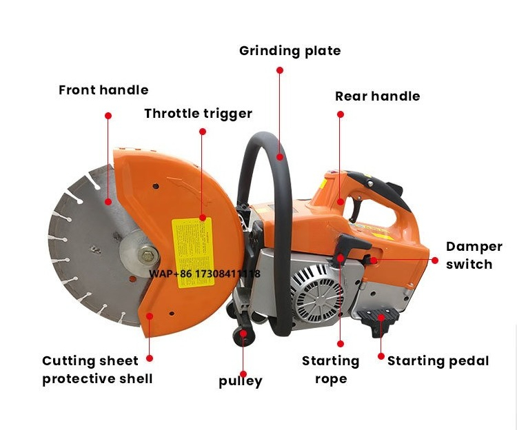 Electric Concrete Cutter - Станок для резки бетонной дороги, асфальтовый
