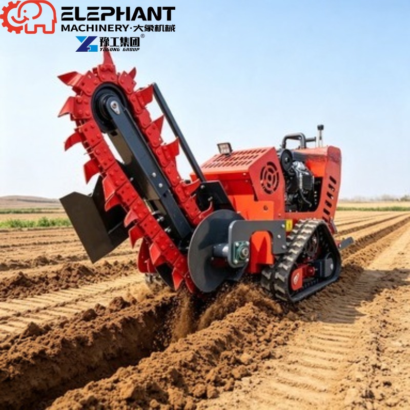Мини-траншеекопатель на гусени – обзор и цена Trencher Machine Small
