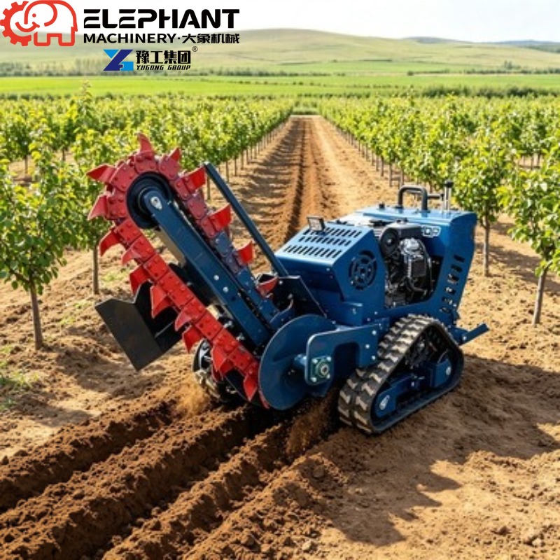 Мини-траншеекопатель на гусени – обзор и цена Trencher Machine Small