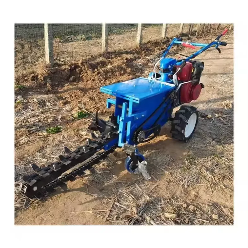 Малогабаритный ручной траншеек – обзор и цена Trencher Machine Small