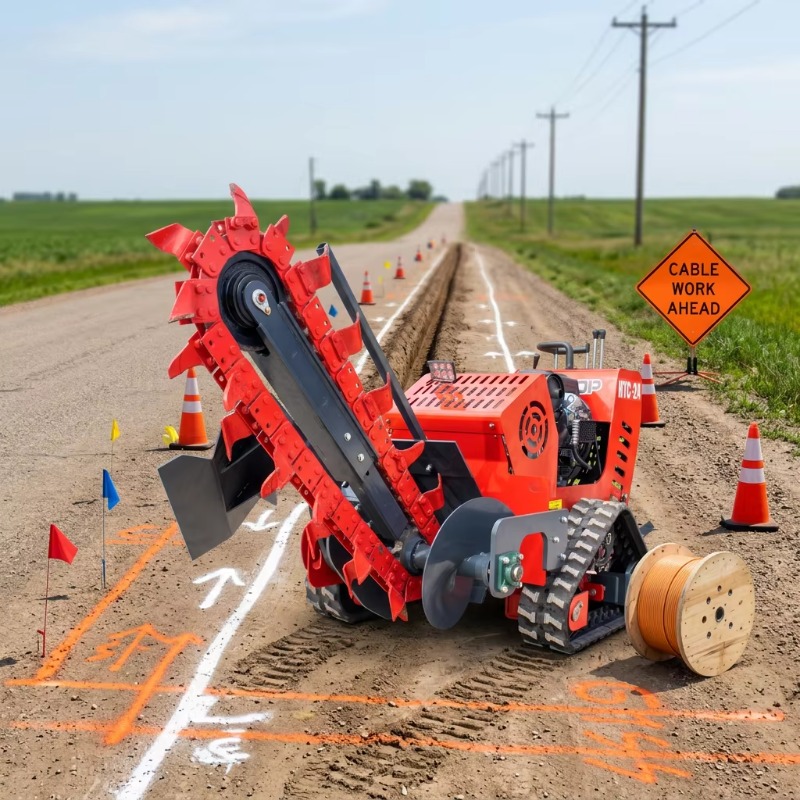 Цепной траншеекопатель с глуби – обзор и цена Trencher Machine Small