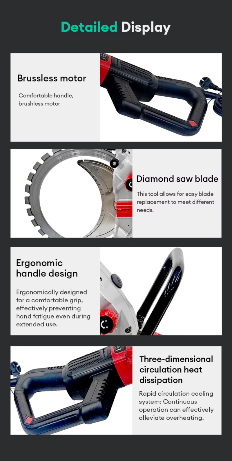 Электрический бетонорез мощнос – обзор и цена Electric Concrete Cutter